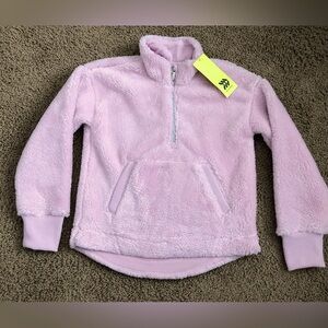 Pink All in Motion Super Soft & Fuzzy Sherpa 1/4 Zip Size S (6/6X) NWT